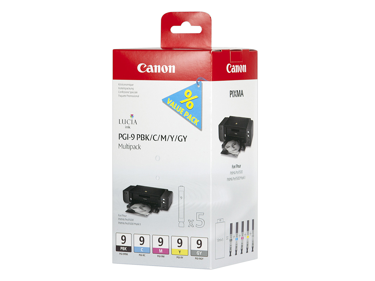 Canon PGI-9 Multi Pack PBK/C/M/Y/GY – värikasetti