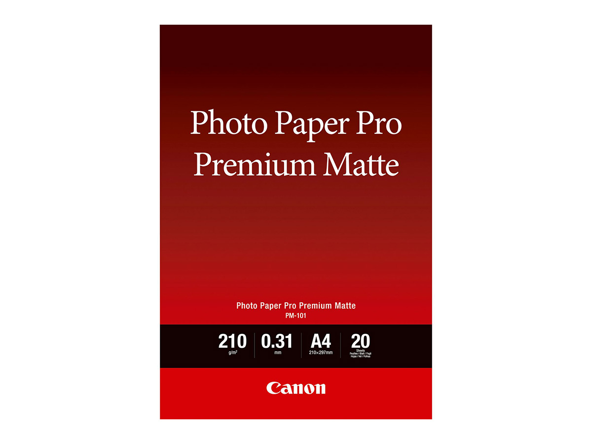 Canon PM-101 Pro Premium Matte 210g (A4/20kpl) – Tulostuspaperi