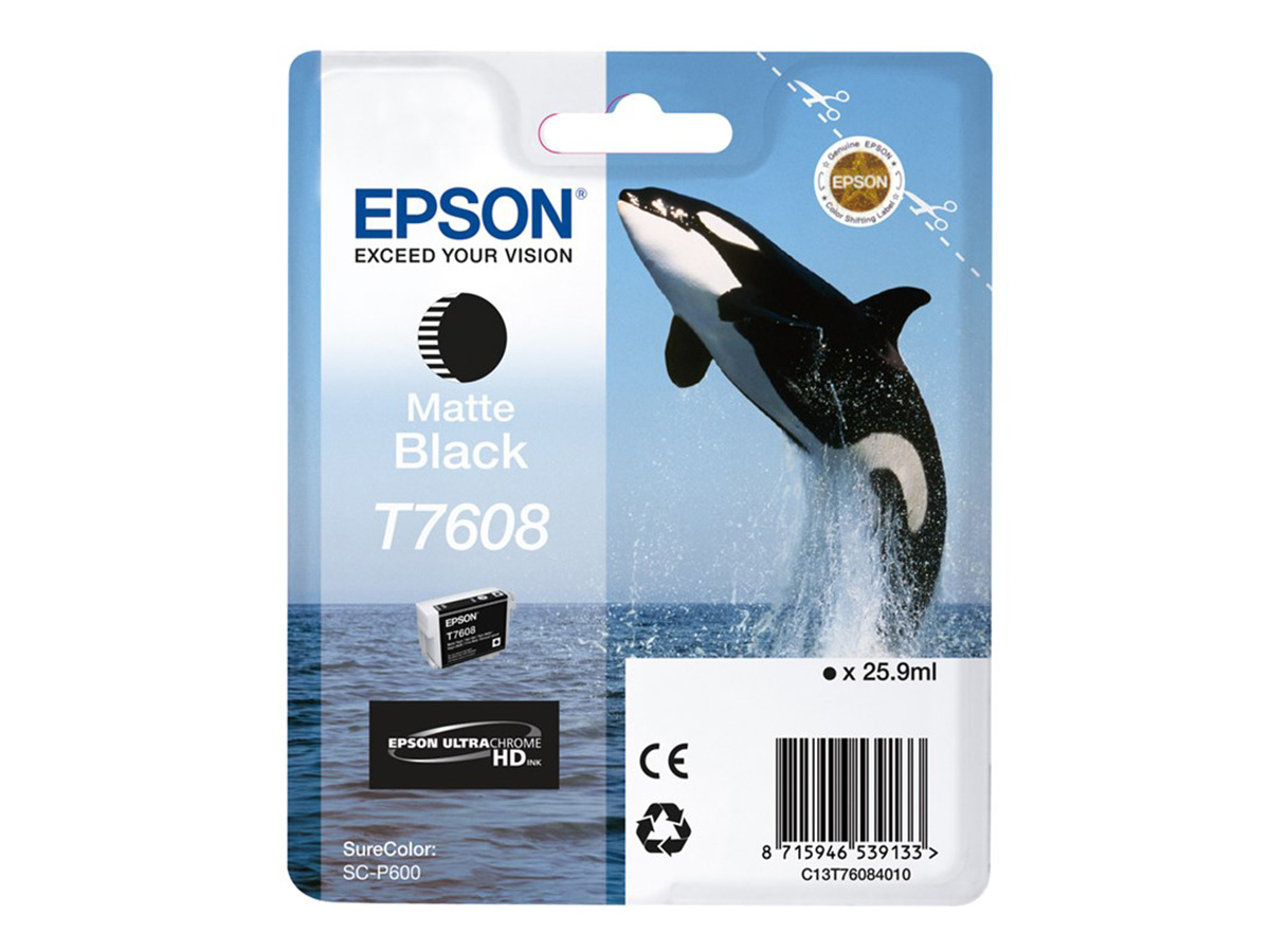 Epson T7608 Matte Black (SC-P600) – värikasetti