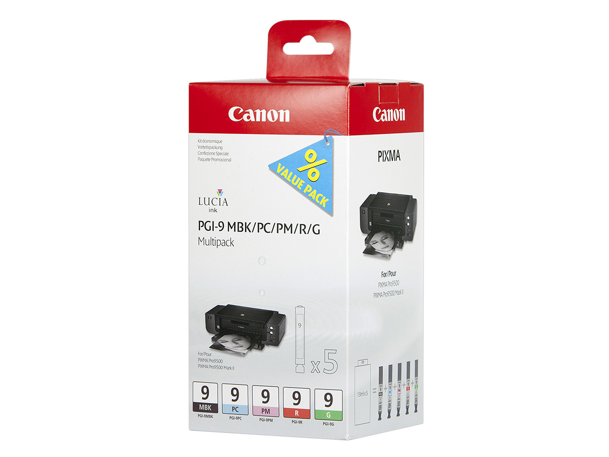 Canon PGI-9 Multi Pack MBK/PC/PM/R/G – värikasetti