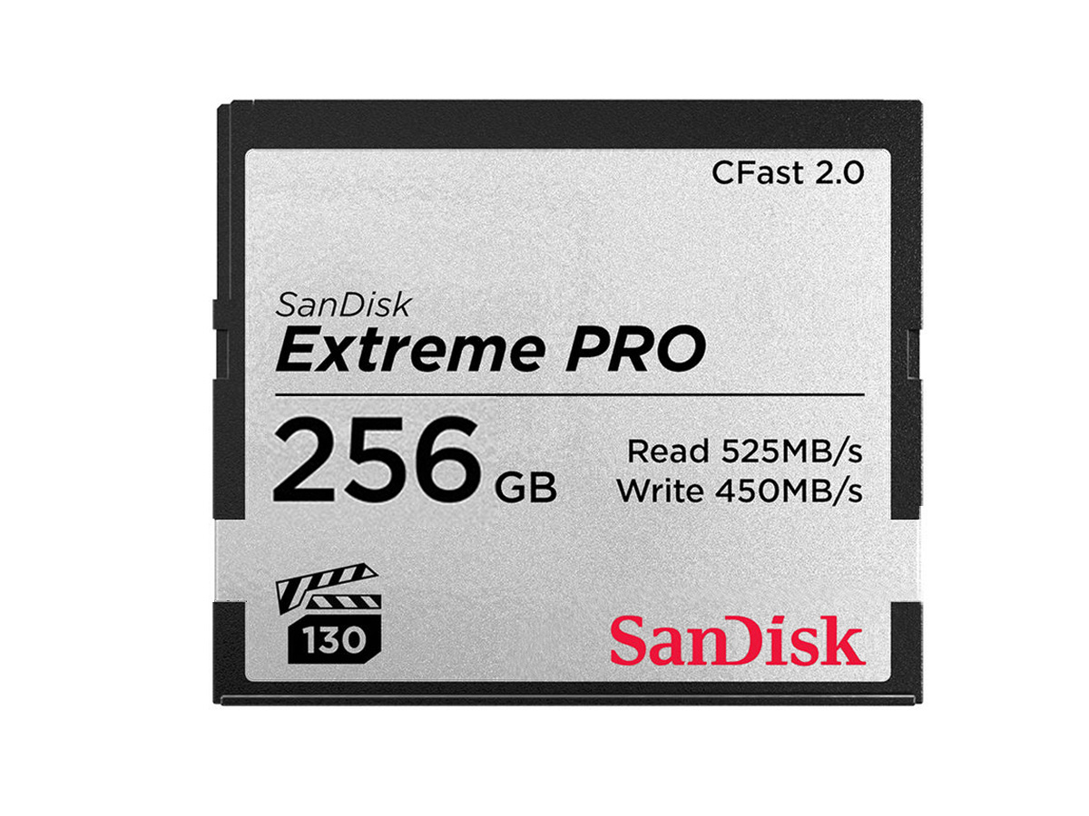 SanDisk 256GB CFast 2.0 Extreme Pro, VPG130 (525MB/s) – muistikortti