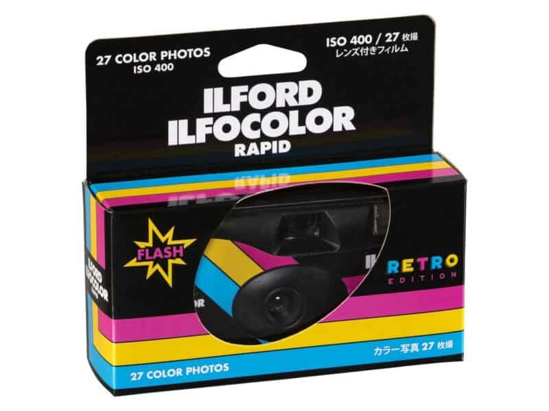 Ilford Ilfocolor Rapid retro black kertakäyttökamera